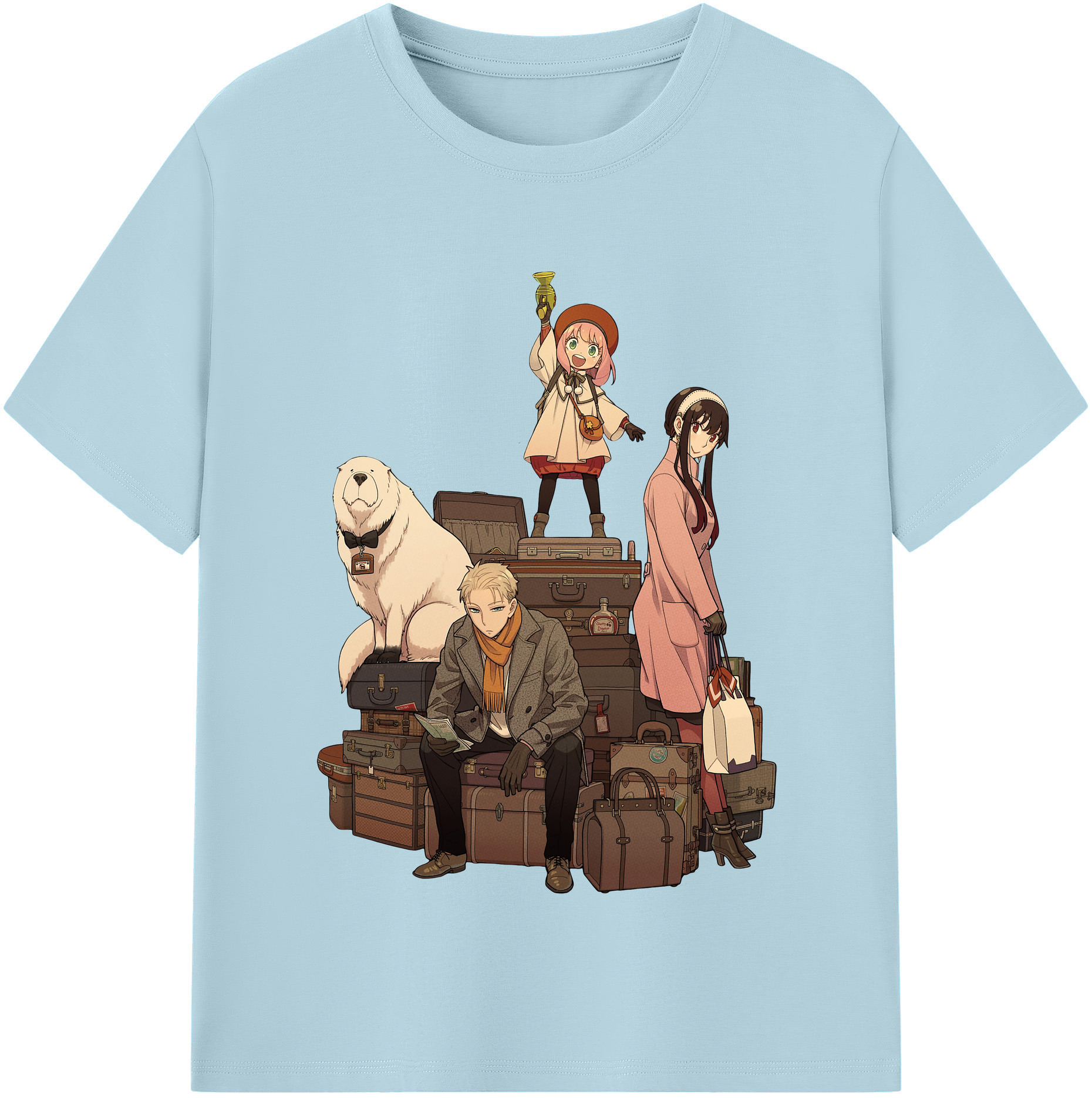 （画像用） SPY×FAMILY间谍家家酒 綿100％半袖Tシャツ（フロントプリント）